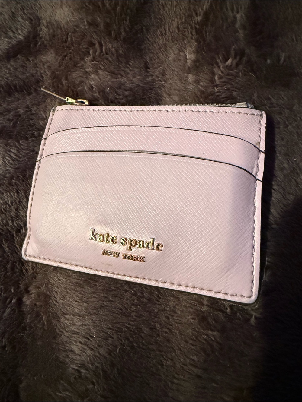 kate spade Lilac Card Holder with Gold Logo - Picture 2 of 6